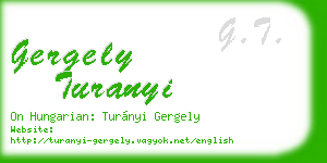 gergely turanyi business card