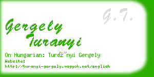 gergely turanyi business card